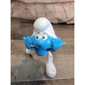 Burger King 2010 Smurf toy figure blue